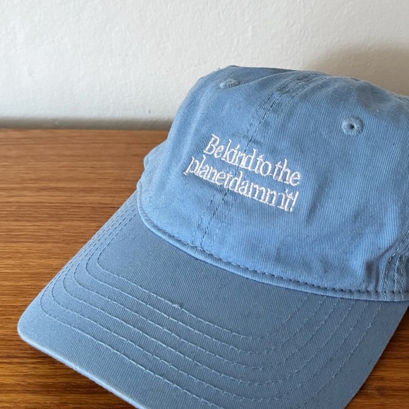 Accessories - Baby Blue “Be Kind to the Planet Dammit!” Dad Cap